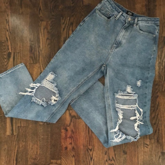 Simple Society Destroyed High Waisted Jeans - Picture 5 of 15